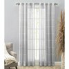 Ricardo Ricardo Horizon Stripe Textured Semi-Sheer Grommet Curtain Panel 03675-79-063-10
